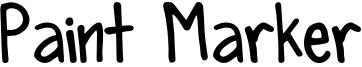 Paint Marker Font