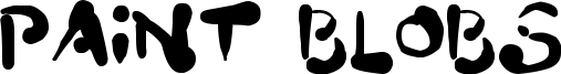 Paint Blobs Font