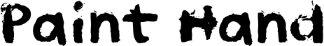 Paint Hand Font