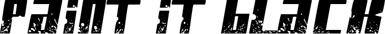 Paint It Black Font