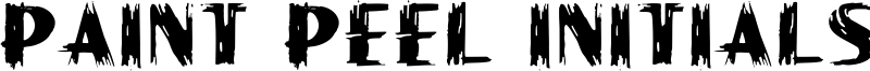 Paint Peel Initials Font