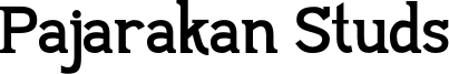 Pajarakan Studs Font