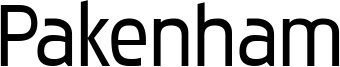 Pakenham Font