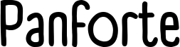 Panforte Font