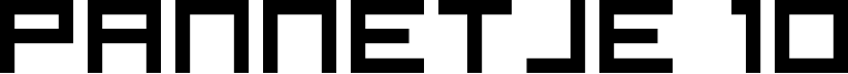 Pannetje 10 Font