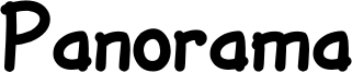 Panorama Font