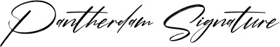 Pantherdam Signature Font
