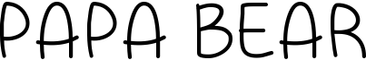 Papa Bear Font