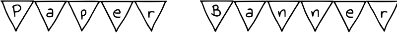 Paper Banner Font