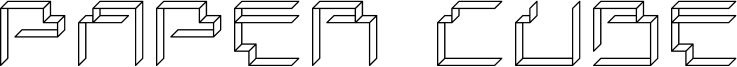 Paper Cube Font