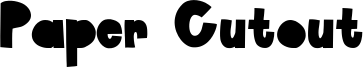 Paper Cutout Font