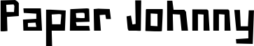 Paper Johnny Font