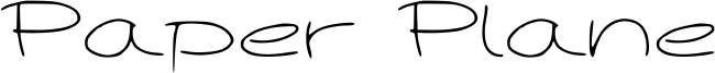 Paper Plane Font