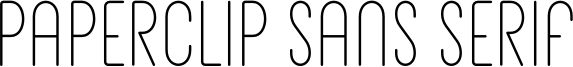 Paperclip Sans Serif Font
