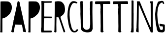Papercutting Font