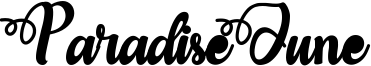 Paradise June Font