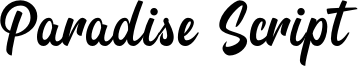 Paradise Script Font