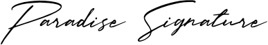 Paradise Signature Font