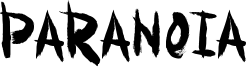 Paranoia Font
