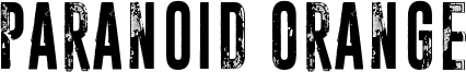 Paranoid Orange Font