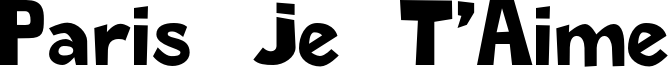 Paris Je T'Aime Font