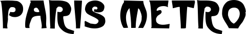 Paris Metro Font