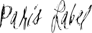 Paris Label Font