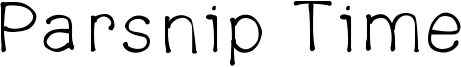 Parsnip Time Font