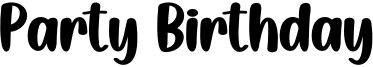 Party Birthday Font