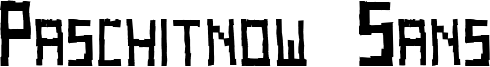 Paschitnow Sans Font
