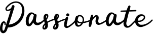 Passionate Font