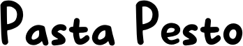 Pasta Pesto Font