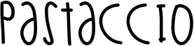 Pastaccio Font