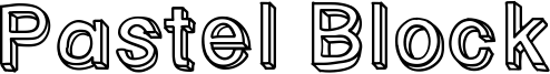 Pastel Block Font