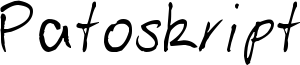 Patoskript Font