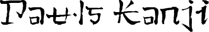 Pauls Kanji Font