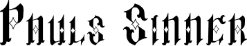 Pauls Sinner Font