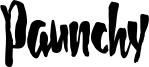Paunchy Font