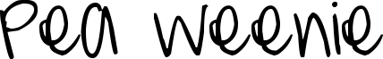 Pea Weenie Font