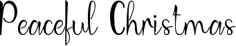 Peaceful Christmas Font