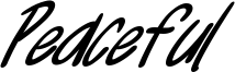PeacefulDEMO.ttf