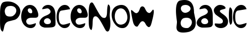 PeaceNow Basic Font