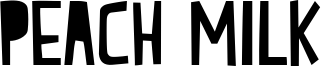 Peach Milk Font