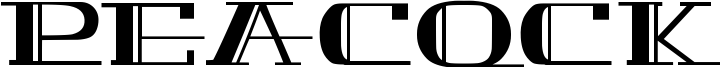 Peacock Font