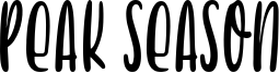 Peak Season Font