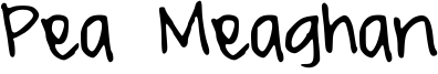 Pea Meaghan Font