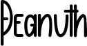 Peanuth Font