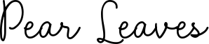 Pear Leaves Font