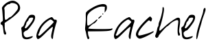 Pea Rachel Font