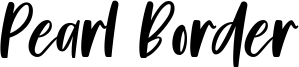 Pearl Border Font